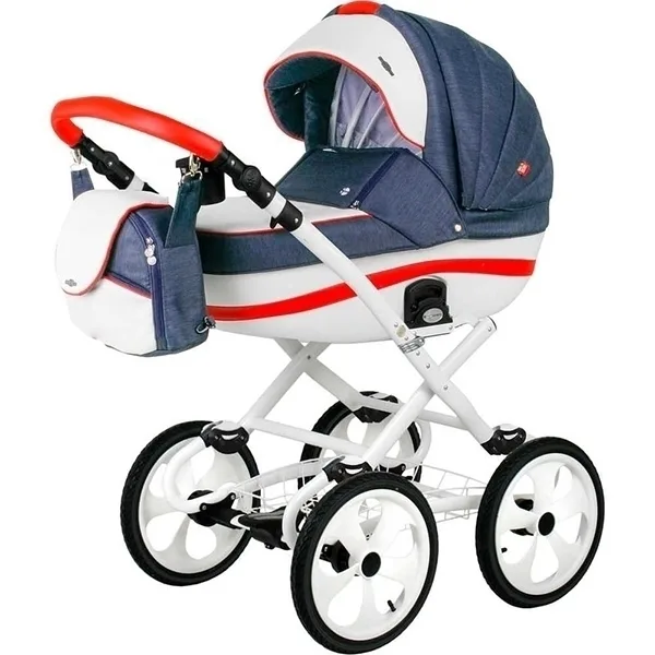 Детская коляска BeBe-Mobile Ines R 3 в 1, ткань+эко-кожа — фото 4