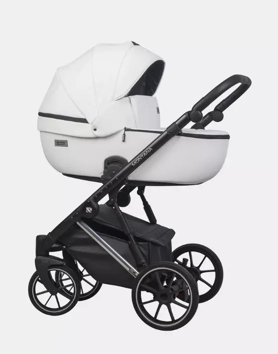 Детская коляска Riko Basic Montana Premium Silver 2 в 1 — фото 1