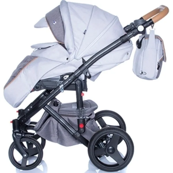 Детская коляска BeBe-Mobile Movo R 3 в 1, ткань+эко-кожа — фото 5