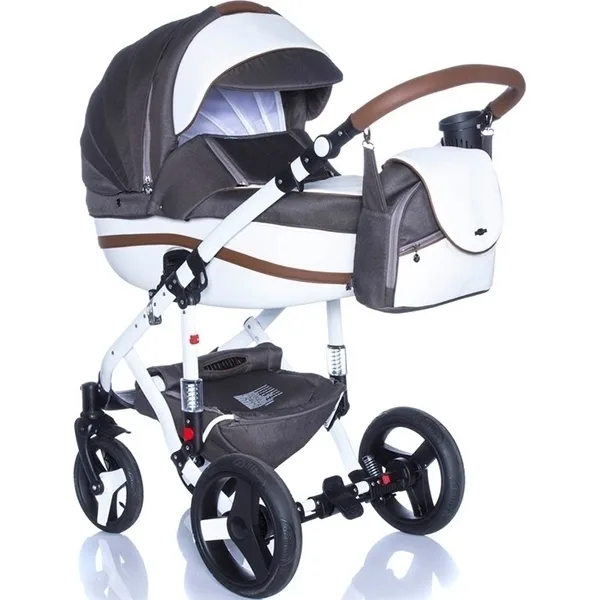 Детская коляска BeBe-Mobile Movo R 3 в 1, ткань+эко-кожа — фото 18