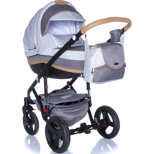 Детская коляска BeBe-Mobile Movo R 3 в 1, ткань+эко-кожа — фото 26