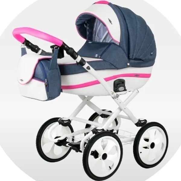 Детская коляска BeBe-Mobile Ines R 3 в 1, ткань+эко-кожа — фото 11