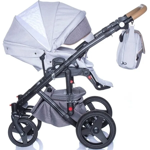 Детская коляска BeBe-Mobile Movo R 3 в 1, ткань+эко-кожа — фото 6