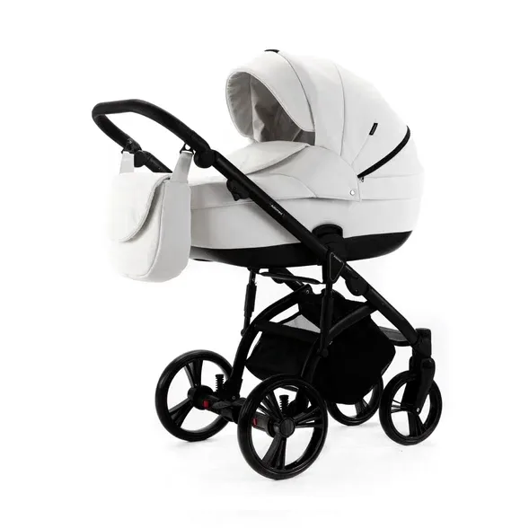 Детская коляска Adamex Lanti Deluxe 2 в 1, LN-SA1 Белая кожа — фото 8, Коляски-Кроватки.Ру