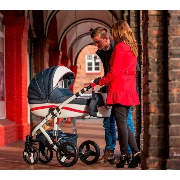 Детская коляска BeBe-Mobile Movo R 3 в 1, ткань+эко-кожа — фото 13