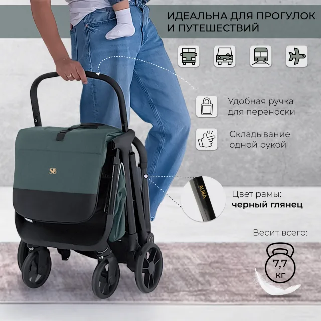 Детская прогулочная коляска Sweet Baby Aura — фото 2