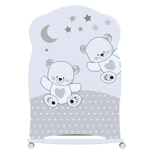 Детская кроватка ВДК Funny Bears, колесо/качалка — фото 2