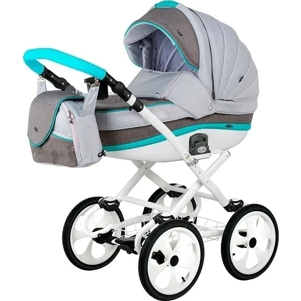 Детская коляска BeBe-Mobile Ines R 3 в 1, ткань+эко-кожа — фото 12