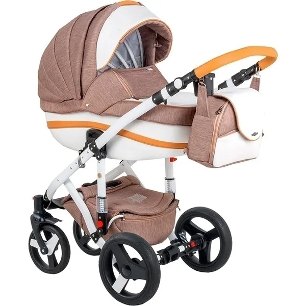 Детская коляска BeBe-Mobile Movo R 3 в 1, ткань+эко-кожа — фото 17