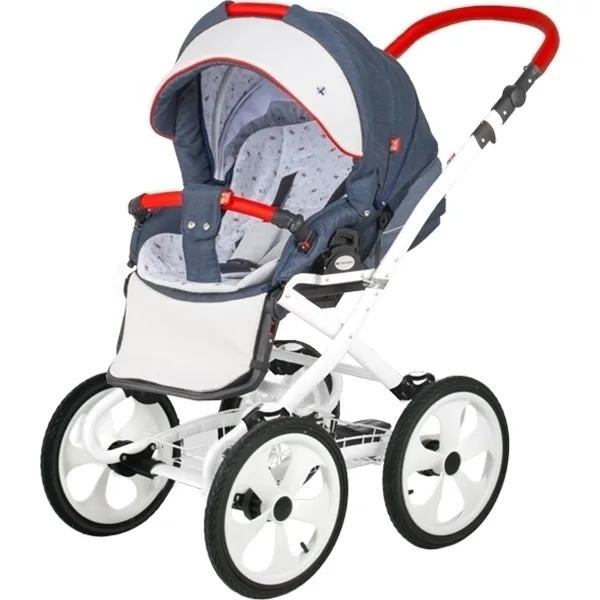 Детская коляска BeBe-Mobile Ines R 3 в 1, ткань+эко-кожа — фото 3