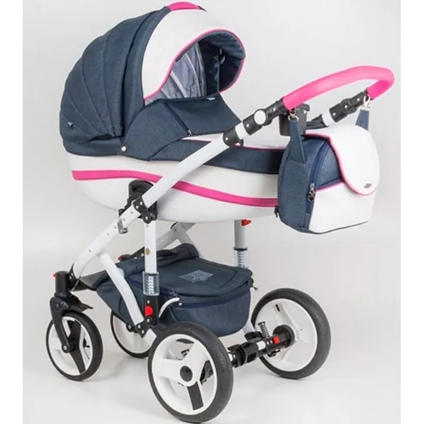 Детская коляска BeBe-Mobile Movo R 2 в 1, ткань+эко-кожа — фото 19