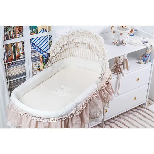 Комплект белья для колыбели Simplicity Makkaroni Kids Тедди 3 предмета — фото 2