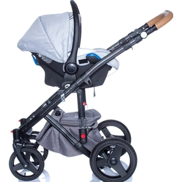 Детская коляска BeBe-Mobile Movo R 3 в 1, ткань+эко-кожа — фото 12