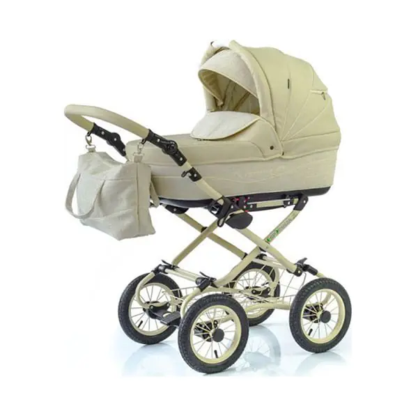 Детская коляска Esperanza Classic Prestige 3 в 1 Цвет рамы - Бежевый - Маленькие колеса — фото 1