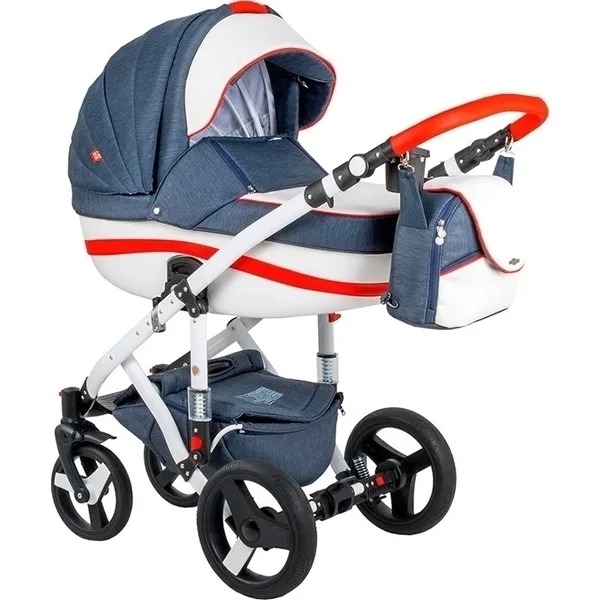 Детская коляска BeBe-Mobile Movo R 2 в 1, ткань+эко-кожа — фото 12
