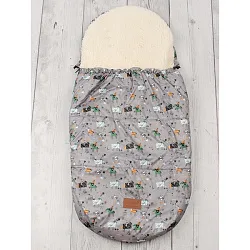 Универсальный меховой конверт AmaroBaby Little Traveller Рыцарь 145х45 см