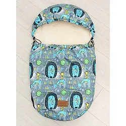 Универсальный меховой конверт AmaroBaby Little Friend Ежики 80х45 см