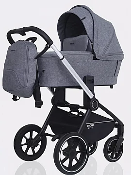 Детская коляска Mowbaby Zoom PU 2 в 1 на серебряной раме