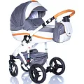 Детская коляска BeBe-Mobile Movo R 3 в 1, ткань+эко-кожа a24628c2-2224-11e8-b005-4aad34b7c28f — Фото