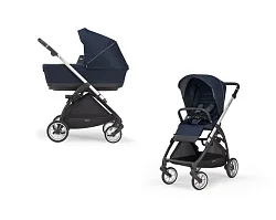 Детская коляска Inglesina Electa System Duo 2 в 1 на шасси Electa Silver Black