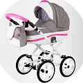 Детская коляска BeBe-Mobile Ines R 3 в 1, ткань+эко-кожа a4a8b464-2225-11e8-b005-4aad34b7c28f — Фото