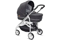 Детская коляска Inglesina Trilogy System 3 в 1 на шасси Trilogy White с цельной ручкой