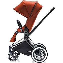 Детская прогулочная коляска Cybex Priam Lux, шасси All Terrain Chrome