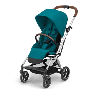 Детская прогулочная коляска Cybex Eezy S Twist+ 2 на серебряной раме