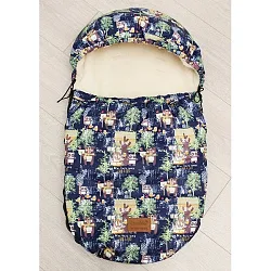 Универсальный меховой конверт AmaroBaby Little Friend Лес 80х45 см