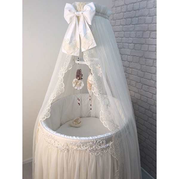 Комплект постели для овальной кроватки / люльки Marele Совершенство 460247, 3 предмета фото 2