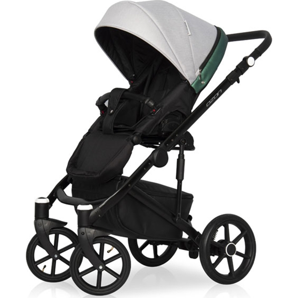 Детская коляска Riko Basic Ozon Shine 2 в 1, эко-кожа фото 12