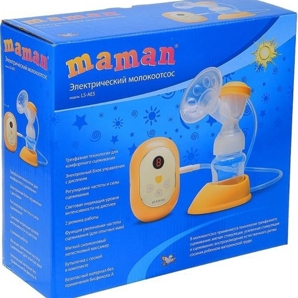 Электрический молокоотсос Maman LS-AE5 фото 4