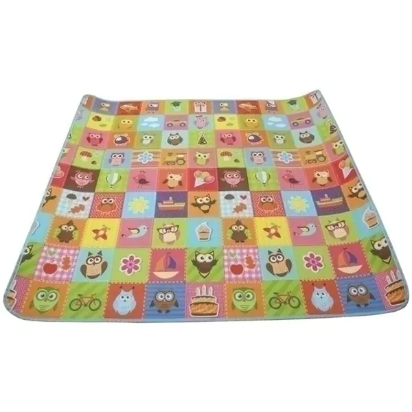 Двусторонний развивающий коврик Mambobaby Совята + Город, 200 х 180 х 1 см, арт. 015ТМ фото 2