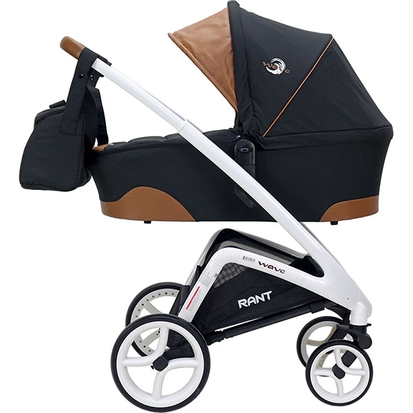 Детская коляска Rant Wave 2 в 1, ткань+эко-кожа фото 3