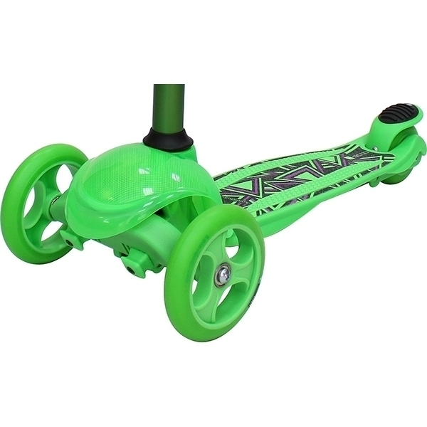 Трехколесный самокат Y-Scoo RT Trio Diamond 120 Kaleidoscope со светящейся платформой фото 10