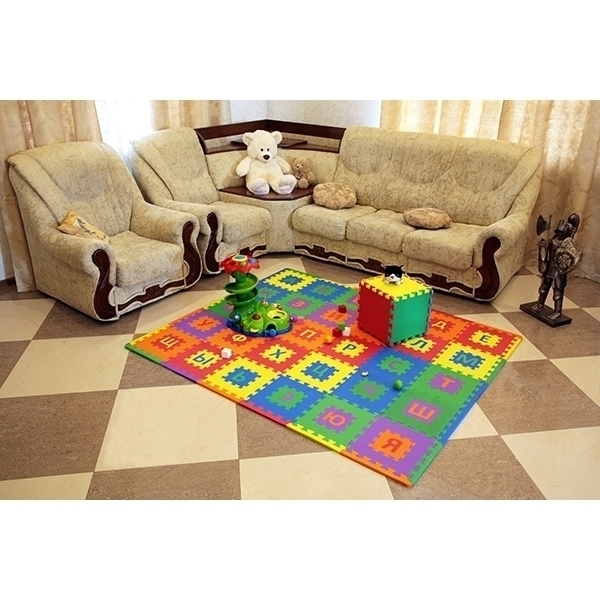 Игровой коврик-пазл Funkids 12" Алфавит-1 с русским алфавитом KB-007R, 30 плит фото 2