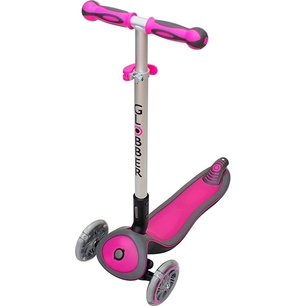 Трехколесный самокат Globber Elite SL My Free Fold Up 445 со светящимися колесами фото 5