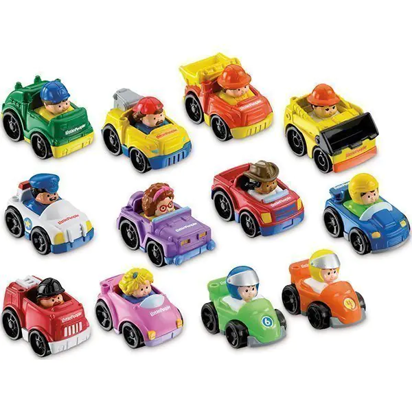 FP V2513 Набор машинок Fisher Price Маленькие Человечки 2 шт фото 3