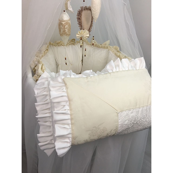 Комплект постели для круглой и овальной кроватки Marele Версаль 460228-10, 19 предметов фото 6