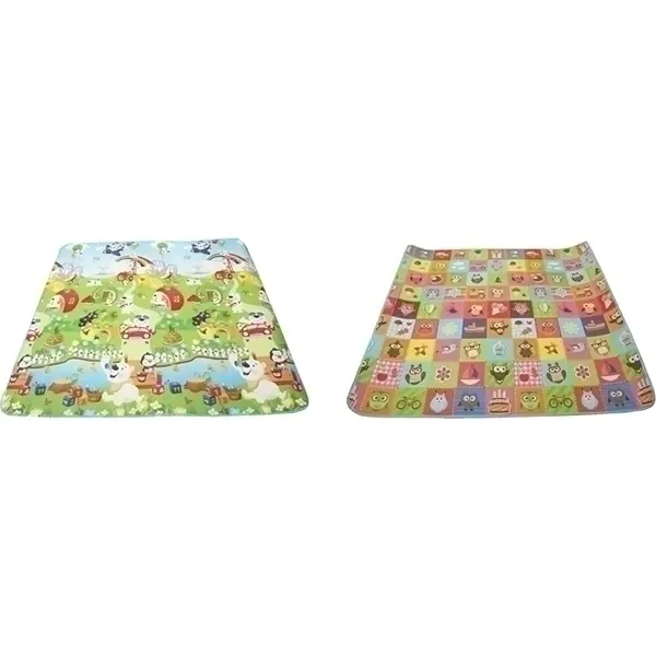 Двусторонний развивающий коврик Mambobaby 200 х 180 х 1см, арт. 016ТМ фото 3