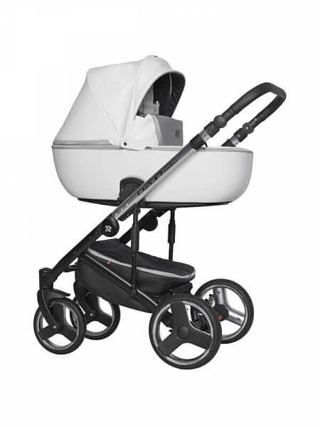 Детская коляска Riko Basic Ozon Premium 3 в 1 на серебряной раме — архивное фото