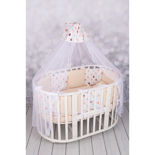 Комплект постели WB Premium в кроватку AmaroBaby Эскимо, 15 предметов, бязь фото 2