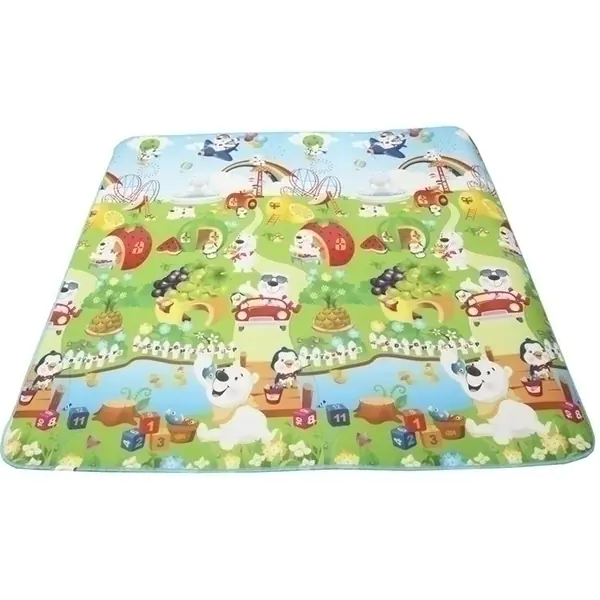 Двусторонний развивающий коврик Mambobaby 200 х 180 х 1см, арт. 016ТМ фото 1
