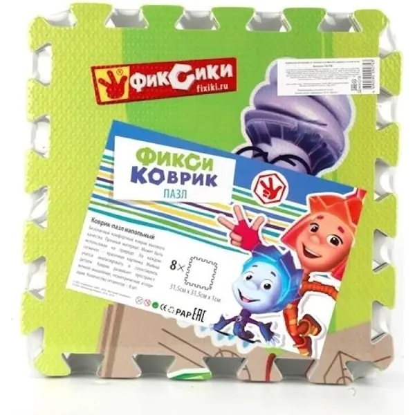 Коврик-пазл Играем Вместе Фиксики, 8 сегментов, 31,5 х 31,5 см, арт. 208245/FS-FIX фото 2