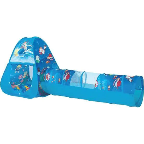 CBH-03 Игровой домик Ching-Ching Океан треугольник + туннель + 100 шаров фото 1