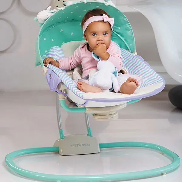 Электронный шезлонг-качели Happy Baby Relaxer с музыкальным блоком фото 13