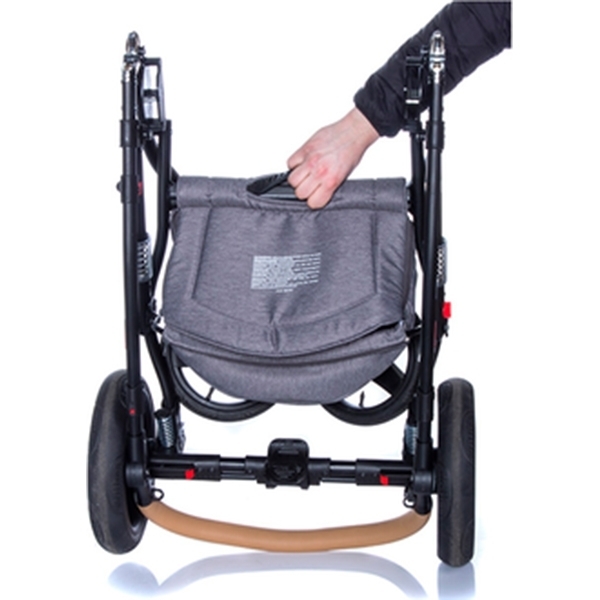 Детская коляска BeBe-Mobile Movo R 3 в 1, ткань+эко-кожа фото 8