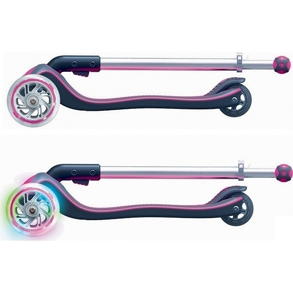 Трехколесный самокат Globber Elite SL My Free Fold Up 445 со светящимися колесами фото 17