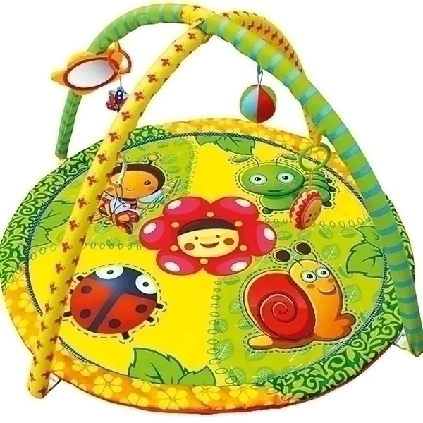 Детский игровой коврик с игрушками La-Di-Da Весёлая Полянка, арт. 302 - Фото