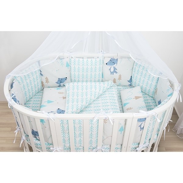 Комплект постели WB Premium в кроватку AmaroBaby В Лесу, 19 предметов фото 2